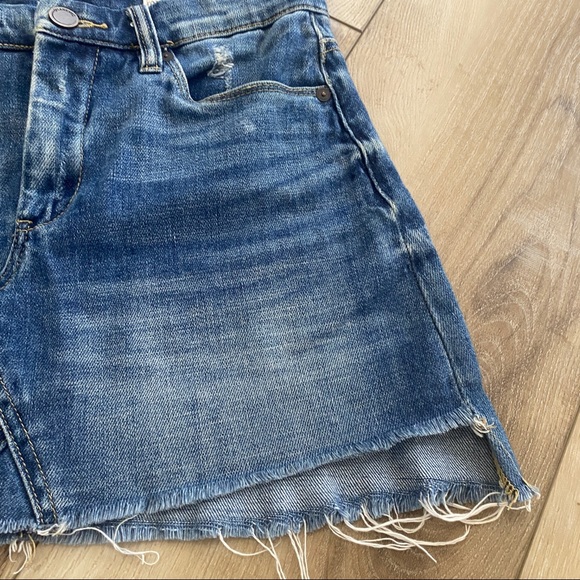 Blank NYC Unfaithful Distressed Vintage Denim Skirt 25 XS - Picture 4 of 7